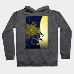 Valencia City Map Hoodie